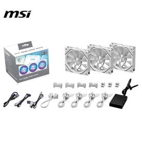 MSI MPG EZ120 ARGB-W KASA FANI+KONTROL ÜNİTESİ BEYAZ 3-lü paket