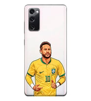 Samsung Galaxy S20 FE Uyumlu Neymar Da Silva Tasarımlı Şeffaf Telefon Kılıfı