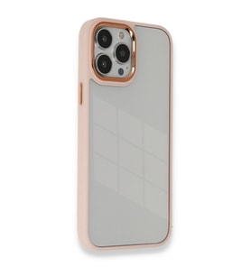İphone 13 Kılıf Dora Kapak - Pudra