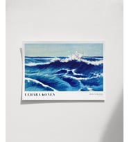 Çerçevesiz Poster Uehara Konen Okyanus Dalgaları (Çok Renkli)
