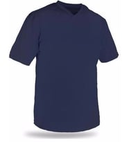 T-shirt V Yaka Kısakol %100 Pamuk Cepli Lacivert