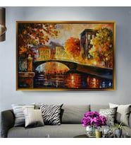 Altın Çerçeveli dekoratif tablo l1097 (Gold)