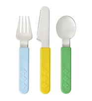 Bebek Çatal Bıçak Seti, Çok Renkli, 3 Parça