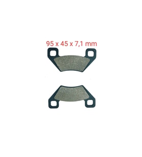 ATV 250 FREN DİSK BALATA KARE DELİK 2 KULAK FA395