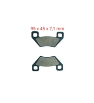 ATV 250 FREN DİSK BALATA KARE DELİK 2 KULAK FA395