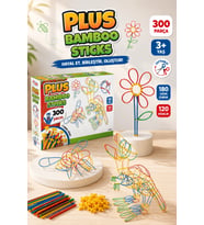 Plus Bambu Çubuklar (300 Parça) - Lego Setleri - Borular Lego - Plastik Çubuklar
