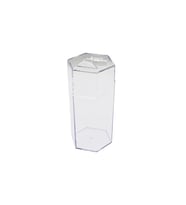 Makyaj Fırça Organizer, Mika Kristal, Kapaklı, 6 Geni, 10x8.9x20cm, 24'lü Set
