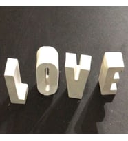 BÜYÜK LOVE YAZISI (Beyaz)