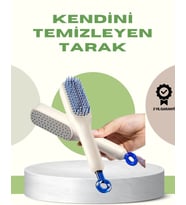 Anti-Statik Saç Tarağı – Kolay Temizlenebilir Silikon Masaj Uçlu Kompakt Boyut