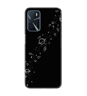 Oppo A16 Kılıf Silikon Desen Özel Seri Planet 1620