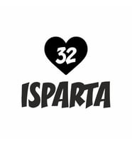 Kalpli 32 Isparta Araba Sticker siyah 20x15 CM (Siyah)