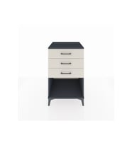 Kronos Komodin 3 Çekmeceli 60x59x96 Antrasit-Aytaşı
