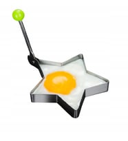 Periboia Metalik Yıldız Şeklinde Metal Omlet Yumurta ve Krep Kalıpları (Çok Renkli)