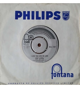 Gary Glitter I Love You Love Me Love 45lik Plak (Karışık)