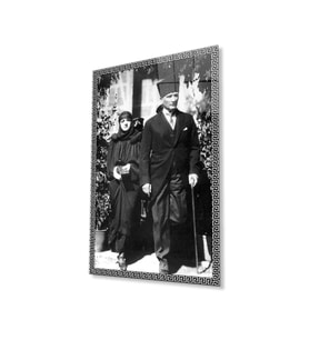 Atatürk Cam Tablo 4mm Dayanıklı Temperli Cam, Atatürk Glass Wall Art (Çok Renkli)