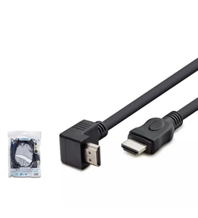 Hadron HDX2016 1.5 Metre L Tip 90 Derece Açılı HDMI Kablo - Full HD PVC (Siyah)