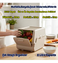 Technow Motek MT-40 S-Box 8 Litre Çok Amaçlı Organizer Düzenleyici Bej 1 Adet