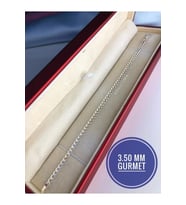 3.5mm Gurmet Model Gümüş Erkek Bileklik • Işıklı Kutuda Sevgiliye • Eşe • Babaya Hediye Künye