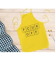 BK Gift Fcuk Tasarımlı Sarı Mutfak Önlüğü Aşçı Hediyesi, Arkadaşa Hediye-3