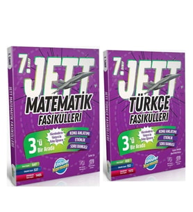 Ünlüler Yayınları 7. Sınıf Türkçe ve Matematik JETT Soru Fasikülleri Seti 2 Kitap