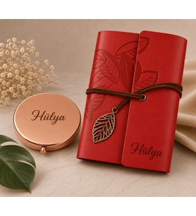 Hediyelik Kişiye Özel Defter ve İsimli Ayna