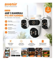 Avenir AV-S323 6mp 3 Kameralı Wifi Kamera