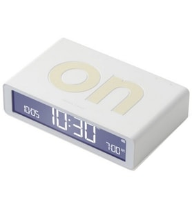 Lexon Flip Klasik Şarj Edilebilir Alarm Saat Beyaz LR157W9