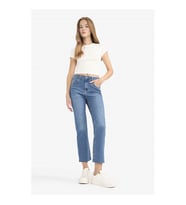 Defacto Crop Flare Fıt Mavi Kadın Jean Pantolon G2217AX/NM28