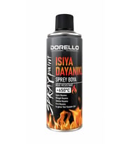 Isıya Dayanıklı Sprey Boya +650°C – Yüksek Sıcaklığa Dayanıklı Isı Boyası – Metal, Soba, Mangal ve Barbekü İçin