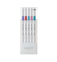 UNİ BALL EMOTT 0.4 FİNE AKRİLİK UÇLU KALEM 5'Lİ ŞEKER RENKLER
