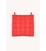 45x45 Bağcıklı Rattan Sandalye Minderi Kırmızı