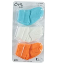 Civil Baby Bebek 3'lü Çorap Set 0-24 Ay Turuncu