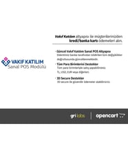 OpenCart - Vakıf Katılım Sanal POS Modülü