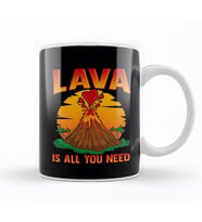 Cute Lava Is All You Need Volcano Valentines Day Kupa Bardak Porselen