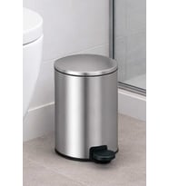 Cigo 3 LT Banyo Mutfak Ofis Çelik Çöp Kovası - Metalik