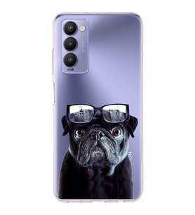 PrintiFy Tecno Camon 18P ile Uyumlu 1mm Slim Fit Köpek 3 050f Baskılı Şeffaf  Kılıf