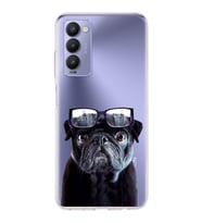 PrintiFy Tecno Camon 18P ile Uyumlu 1mm Slim Fit Köpek 3 050f Baskılı Şeffaf  Kılıf