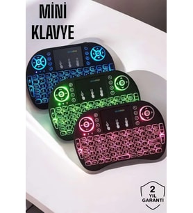 Mey İthalat® Usb Bağlantılı Mini Q Klavye Işıklı Tüm Cihazlara Uyumlu