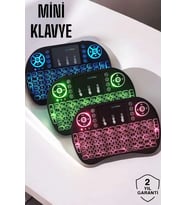 Mey İthalat® Usb Bağlantılı Mini Q Klavye Işıklı Tüm Cihazlara Uyumlu
