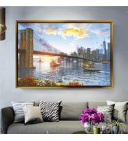Altın Çerçeveli dekoratif tablo a1295 (Gold)