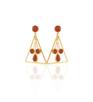 Kadir Jewellery 22 Ayar Altın Kaplama Kadın Sallantılı Küpe -El İşçiliği Ve Hipoalerjenik Küpe