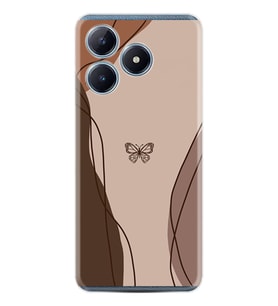 C53 Kılıf Boutique Baskılı Resimli Kahve Kelebek Pcode -038