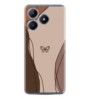 C53 Kılıf Boutique Baskılı Resimli Kahve Kelebek Pcode -038