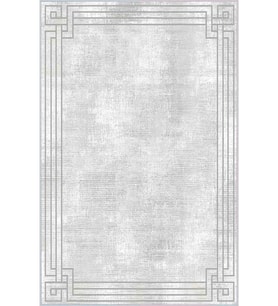 Eliana Home Baskılı, Yıkanabilir Kaymaz Taban Salon Halısı LNA0357 100x150 cm (Gri)