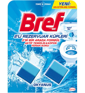 Bref Wc Rezervuar Küpleri 2'li. Okyanus (Bebe Mavisi)