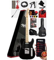 Midex TLX-50BK Tele Kasa Maple Klavye 2 Single-Coil Manyetik Elektro Gitar