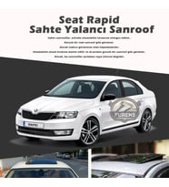 Skoda Rapid Parlak Siyah Yalancı Çakma Sahte Sunroof