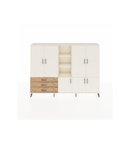 Arges Dolap 11 Raflı 3 Çekmeceli 7 Kapaklı 220x30x163 Aytaşı-Aytaşı/Çam