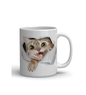 Kedi Baskılı Kupa