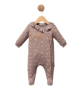 Celira Kahve Patikli Tulum 2 Ay,3 Ay,6 Ay Kız Bebek